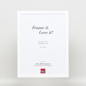 Cornice in legno effetto profilo 2210 bianco 29,7x42 cm vetro museo