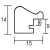 Effetto cornice in legno massiccio profilo 22 marrone-oro 29,7x42 cm vetro museale