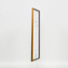Effetto cornice in legno massiccio profilo 22 marrone-oro 29,7x42 cm vetro museale