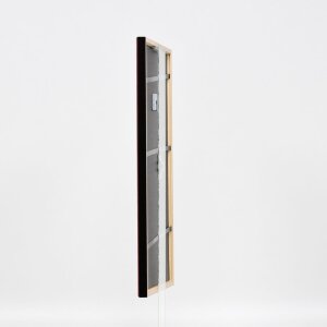 Cornice in legno effetto profilo 23 rosso 29,7x42 cm vetro museale