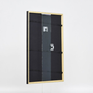 Cornice in legno effetto profilo 23 verde 29,7x42 cm vetro museale