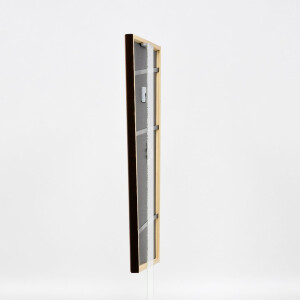Cornice in legno effetto profilo 23 marrone chiaro 29,7x42 cm vetro museale