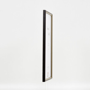 Effetto cornice in legno profilo 23 marrone noce 29,7x42 cm vetro museale