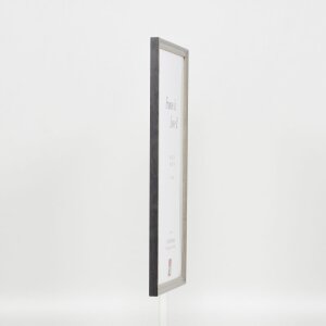 Effetto cornice in legno massiccio profilo 25 grigio 29,7x42 cm vetro museale