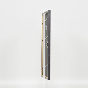 Effetto cornice in legno massiccio profilo 25 grigio 29,7x42 cm vetro museale