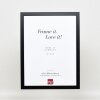 Struttura in legno Top Cube 29,7x42 cm vetro museale nero
