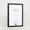 Struttura in legno Top Cube 29,7x42 cm vetro museale nero