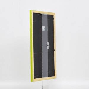 Cornice in legno effetto profilo 89 verde 29,7x42 cm vetro museale