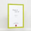 Cornice in legno effetto profilo 89 verde 29,7x42 cm vetro museale