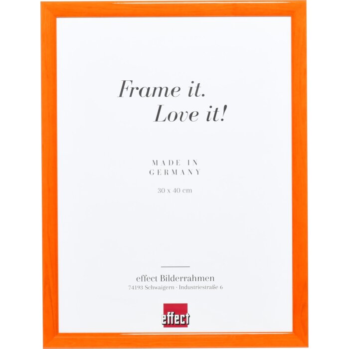 Cornice in legno effetto profilo 89 salmone 29,7x42 cm vetro museale