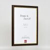 Cornice in legno effetto profilo 21 marrone noce 29,7x42 cm vetro museale
