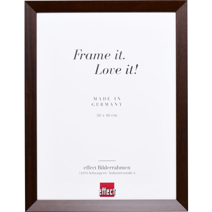 Effetto Telaio in legno Top N palissandro 29,7x42 cm vetro museale