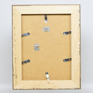 Cornice effetto barocco profilo 31 argento 29,7x42 cm vetro museale