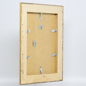 Cornice effetto barocco profilo 31 argento 29,7x42 cm vetro museale