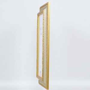 Cornice effetto barocco profilo 31 argento 29,7x42 cm vetro museale