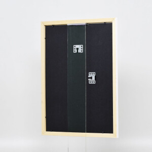 Telaio effetto legno profilo 2210 bianco 30x30 cm vetro antiriflesso