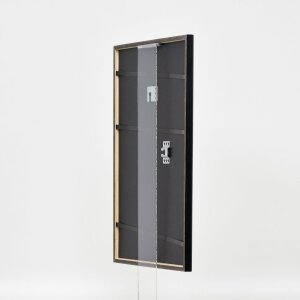 Telaio effetto legno profilo 23 blu 30x30 cm vetro antiriflesso