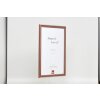 Telaio effetto legno profilo 38 marrone 30x30 cm vetro antiriflesso