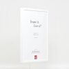 Telaio effetto legno profilo 35 bianco 30x30 cm vetro antiriflesso