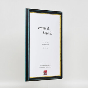 Telaio effetto legno profilo 21 blu 30x30 cm vetro antiriflesso