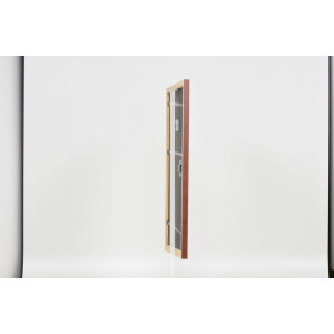 Cornice in legno effetto profilo 38 marrone 30x30 cm vetro museale
