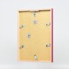 Effetto cornice in legno Profilo 35 rosso 30x30 cm Vetro Museo