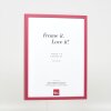 Effetto cornice in legno Profilo 35 rosso 30x30 cm Vetro Museo
