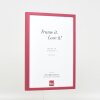 Effetto cornice in legno Profilo 35 rosso 30x30 cm Vetro Museo