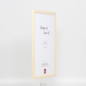Effetto cornice in legno Profilo 89 bianco 30x40 cm Vetro normale