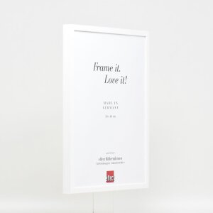 Telaio in legno effetto Profilo 35 bianco 30x40 cm vetro antiriflesso