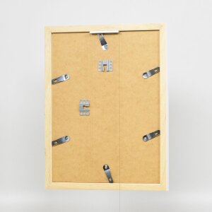 Telaio in legno effetto Top N bianco 30x40 cm vetro antiriflesso