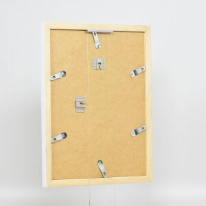 Telaio in legno effetto Top N bianco 30x40 cm vetro antiriflesso