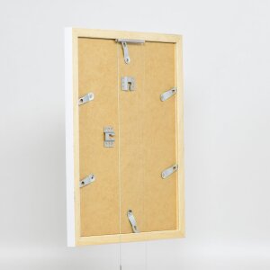 Telaio in legno effetto Top N bianco 30x40 cm vetro antiriflesso