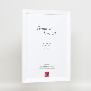 Telaio in legno effetto Top N bianco 30x40 cm vetro antiriflesso