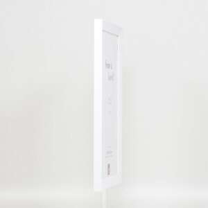 Telaio in legno effetto Top N bianco 30x40 cm vetro antiriflesso