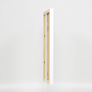 Telaio in legno effetto Top N bianco 30x40 cm vetro antiriflesso