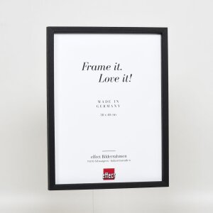 Telaio in legno effetto profilo 35 nero 30x40 cm vetro normale + distanziatore