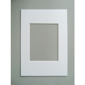 Passepartout smussato - 30x40 cm - bianco polare