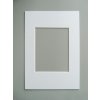 Passepartout smussato - 30x40 cm - bianco polare