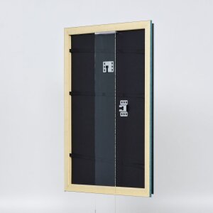 Cornice in legno effetto profilo 21 blu 30x40 cm vetro museale