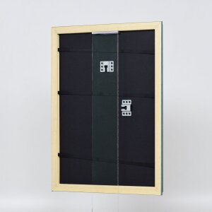 Cornice in legno effetto profilo 21 blu 30x40 cm vetro museale