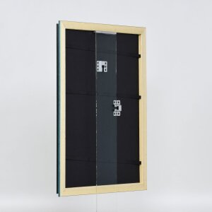 Cornice in legno effetto profilo 21 blu 30x40 cm vetro museale