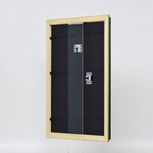 Effetto cornice in legno Profilo 21 verde 30x40 cm Vetro Museo