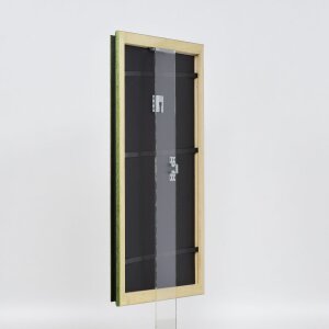 Effetto cornice in legno Profilo 21 verde 30x40 cm Vetro Museo
