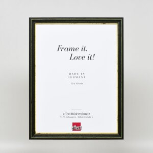 Effetto cornice in legno Profilo 21 verde 30x40 cm Vetro Museo