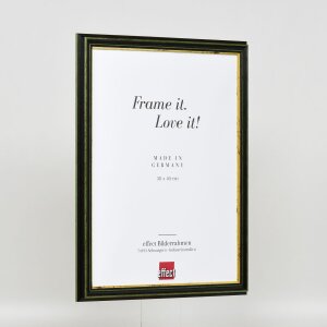 Effetto cornice in legno Profilo 21 verde 30x40 cm Vetro Museo