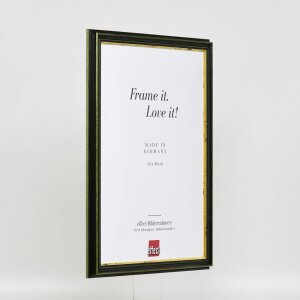 Effetto cornice in legno Profilo 21 verde 30x40 cm Vetro Museo