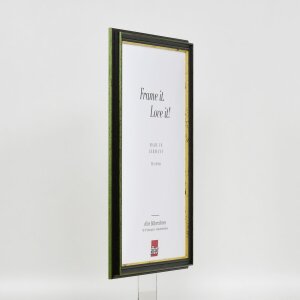 Effetto cornice in legno Profilo 21 verde 30x40 cm Vetro Museo