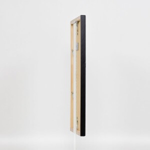 Telaio effetto legno profilo 2070 vetro museo 30x40 cm nero