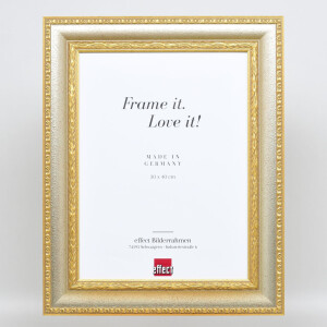 Cornice barocca ad effetto Profilo 31 argento 30x40 cm Vetro Museo